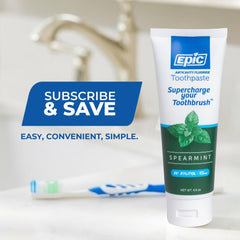 Minty spearmint flavor for fresh breath