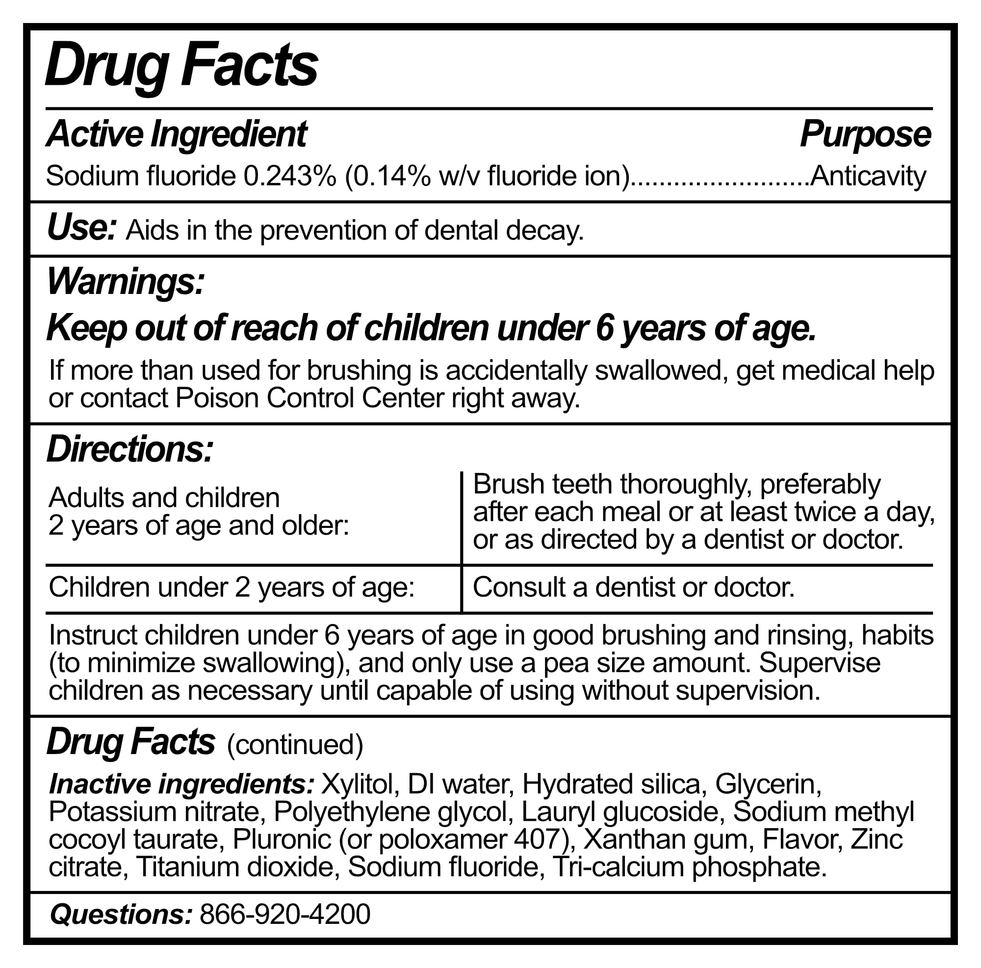 Usage image showing brushing with Epic Dental toothpaste