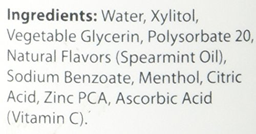 16 oz bottle of Epic Xylitol Spearmint Mouthwash