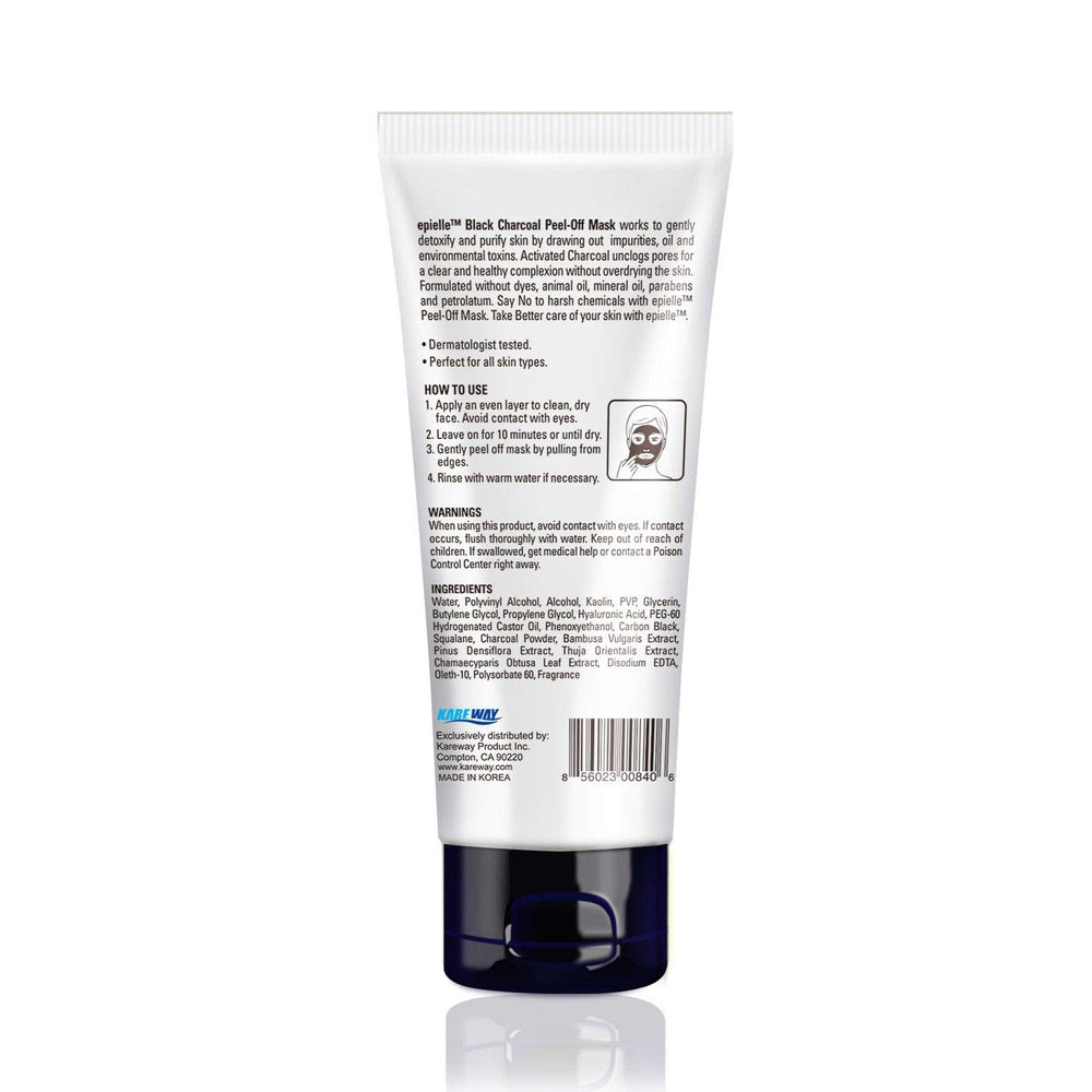 Epielle activated charcoal deep pore cleansing visual emphasizing oil control.