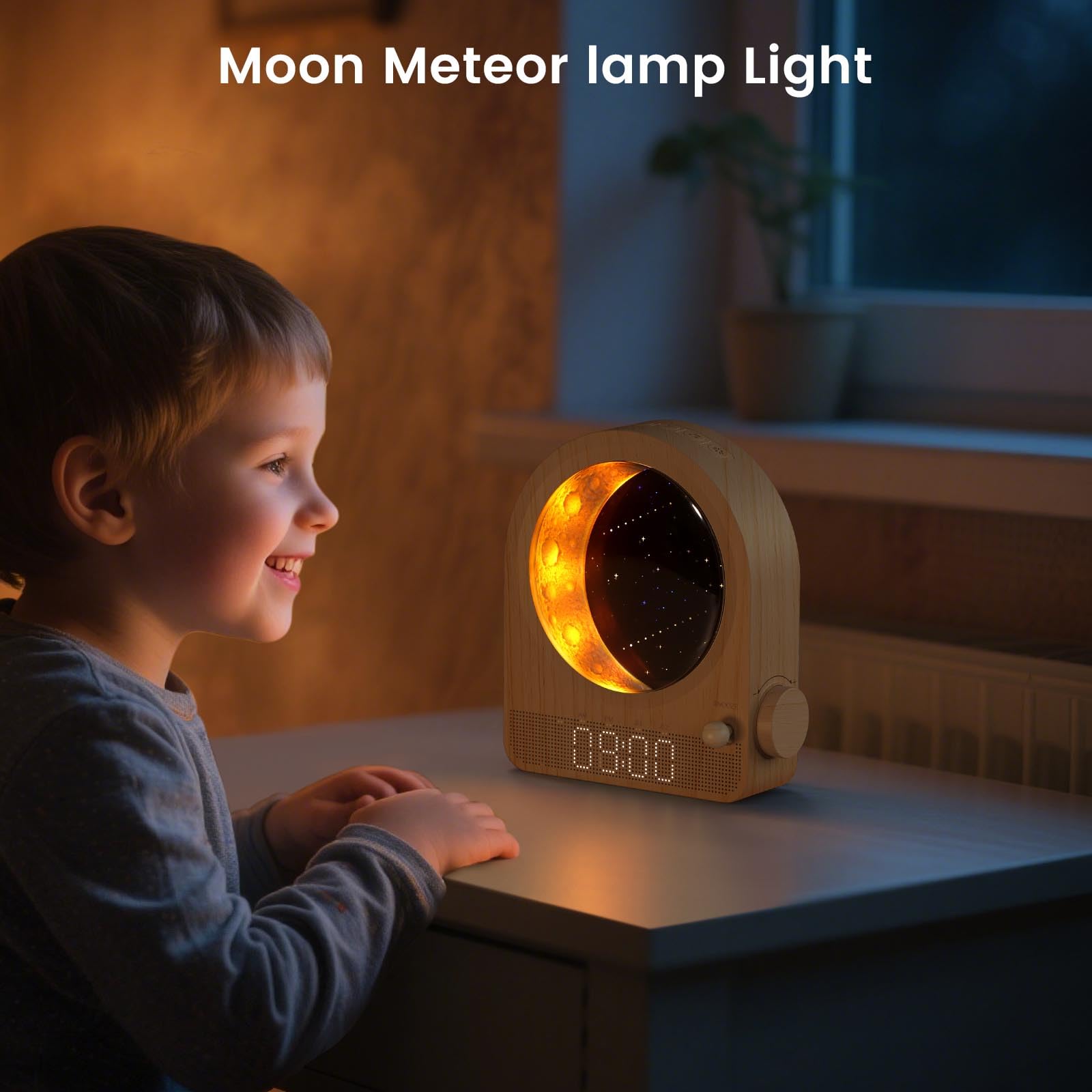 Epochleno dynamic meteor moonlight with soothing soundscape for sleep ambiance
