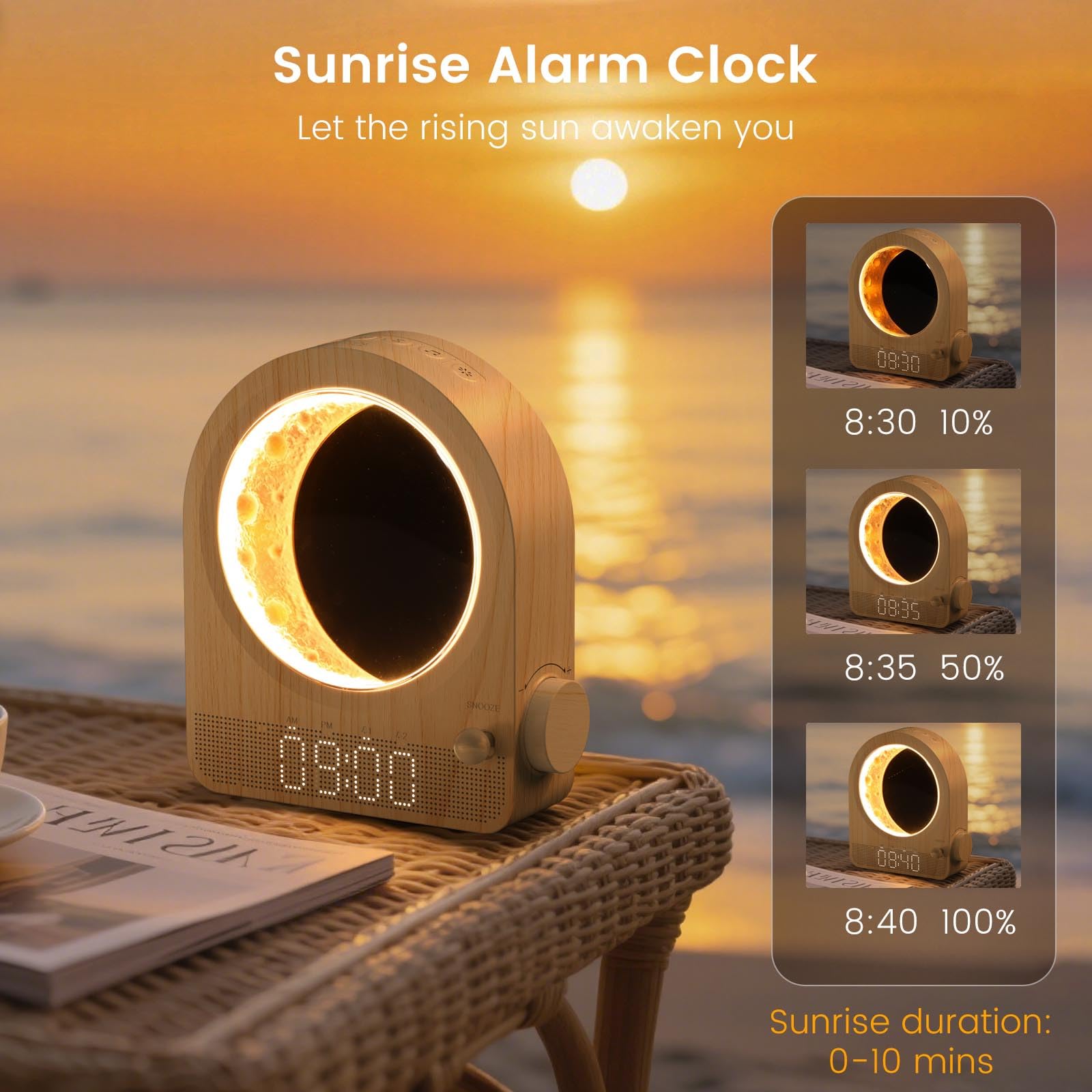 Epochleno snooze lever close-up shows easy, worry-free snooze control