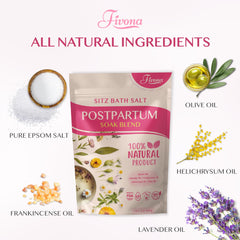 Epsom salt blend and essential oil ingredients