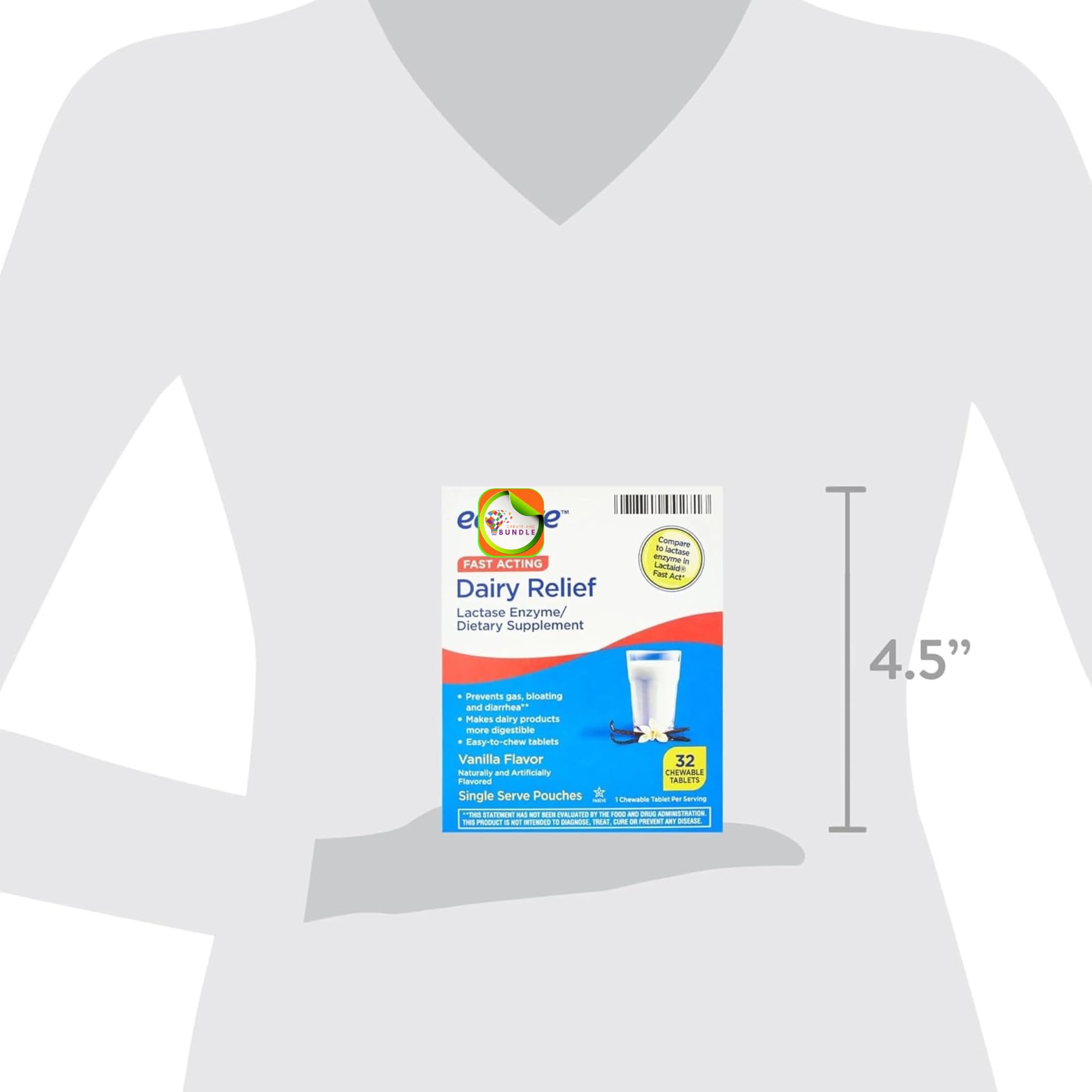 Equate dairy relief pills bottle image