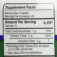 Bottle opened to reveal chewable tablets