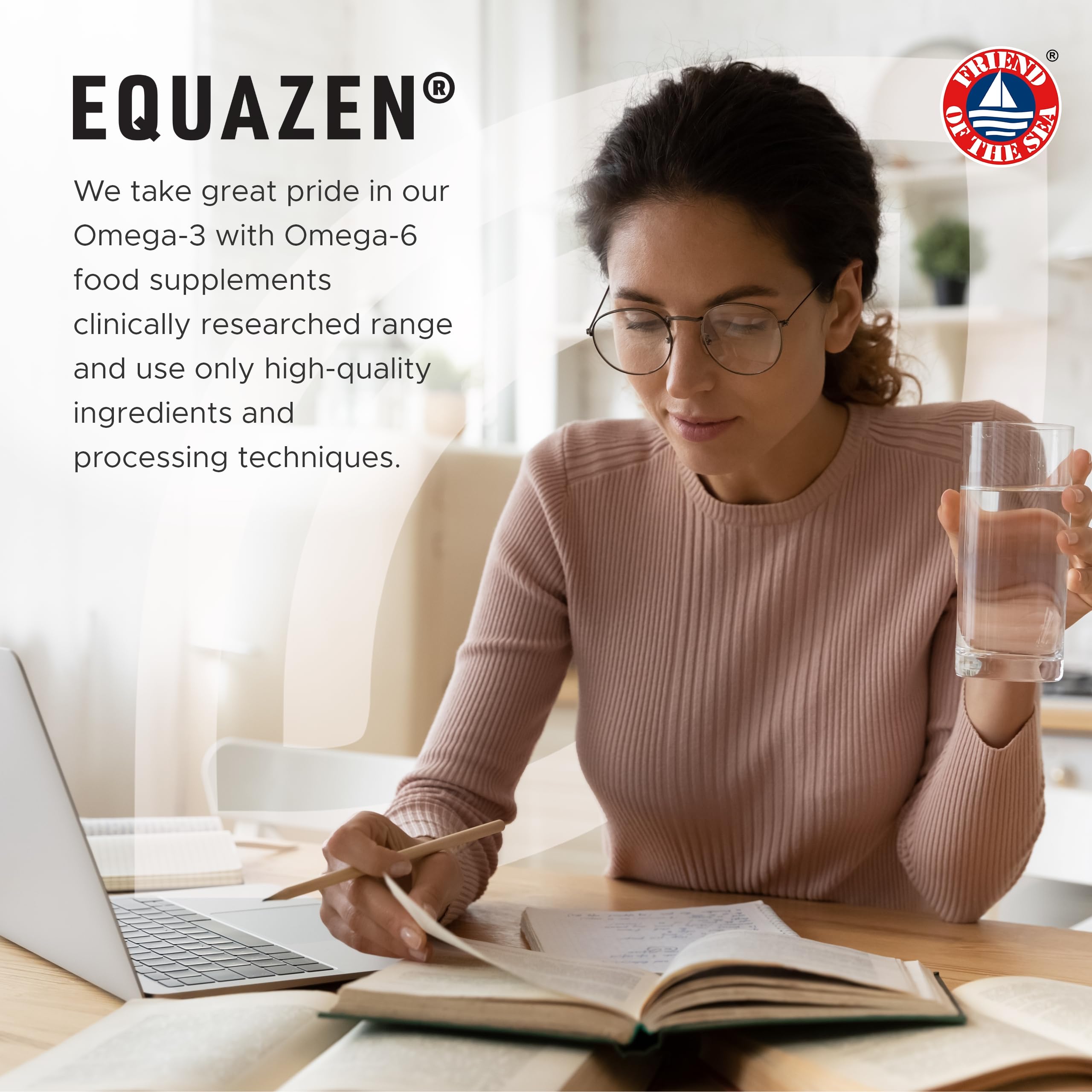 Equazen Eye Q Chews 180 capsules jar designed for long-term daily use
