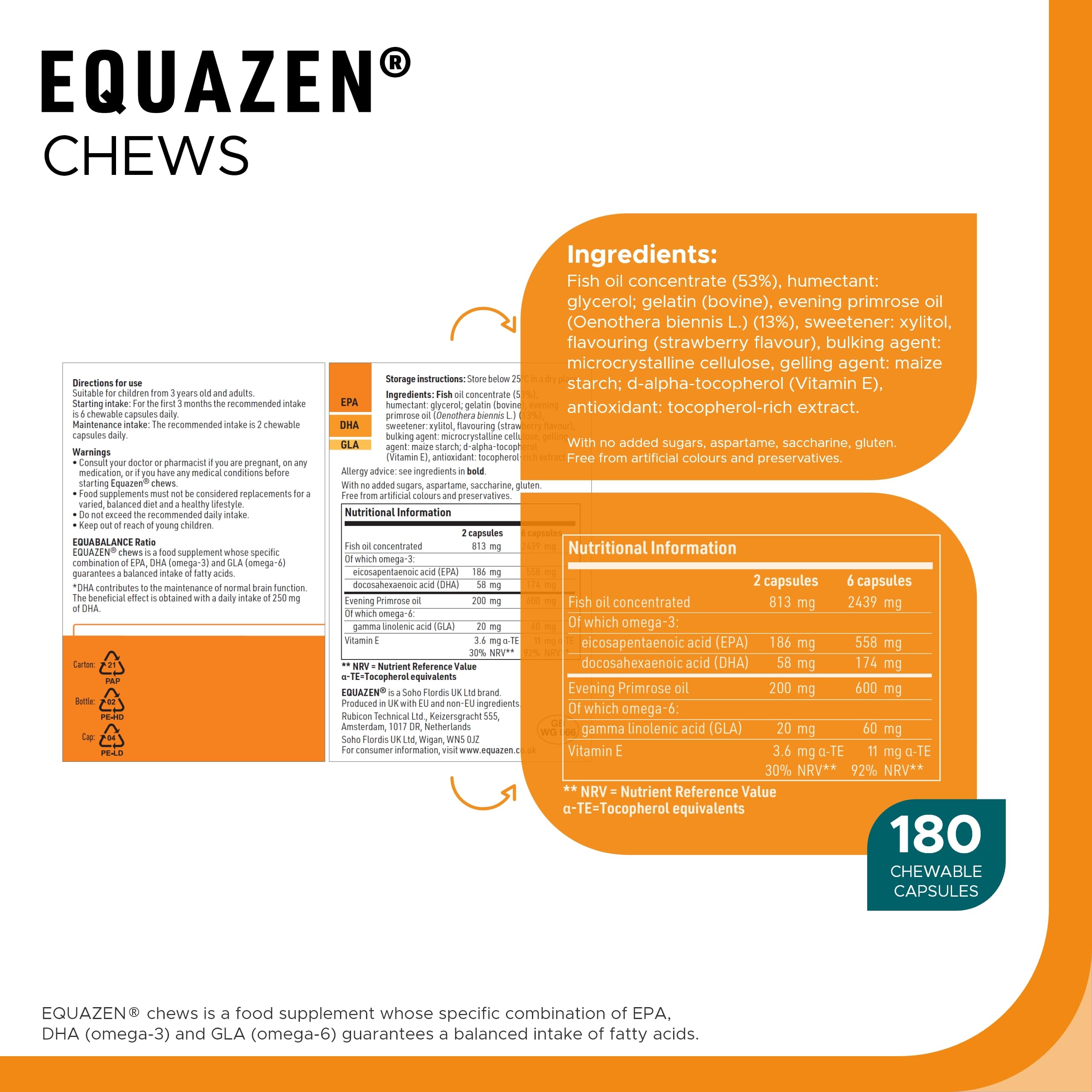 Equazen Eye Q Chews strawberry flavour capsules for tasty daily intake