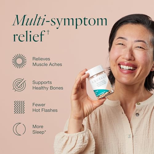 Scene showing a peaceful bedroom suggests Equelle may support better sleep.