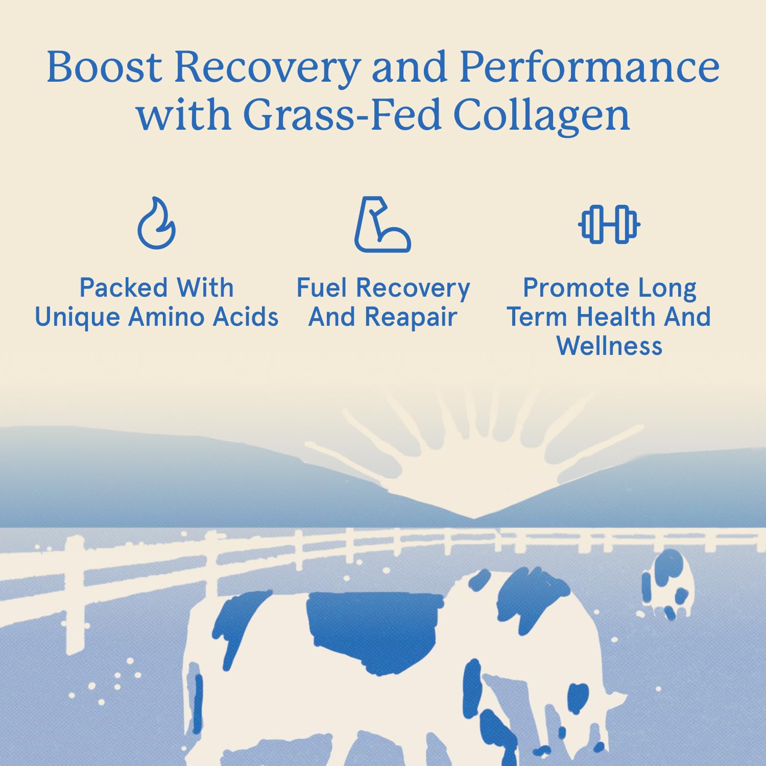 Equip Foods collagen powder stirred into a shake for smooth texture