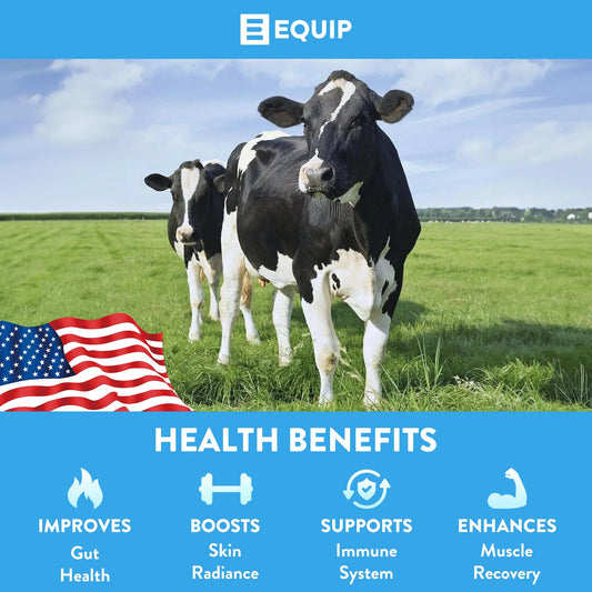 Scoop of Core Bovine Colostrum Powder showing 3,000 mg per serving