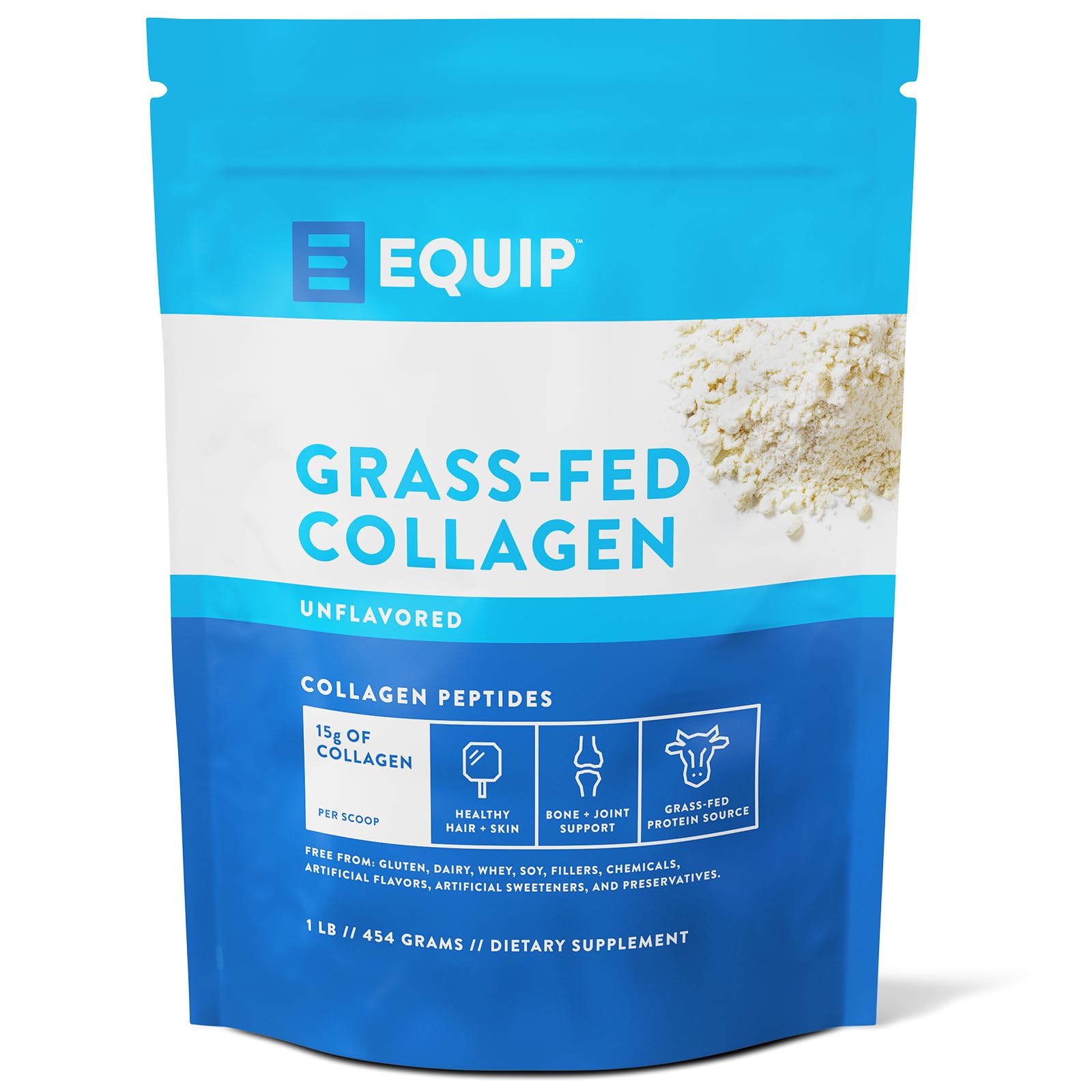 Equip Foods Grass Fed Collagen Powder bottle front