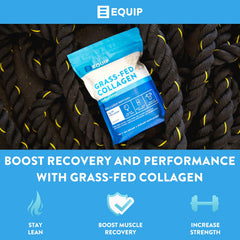 Unflavored grass-fed collagen powder scoop
