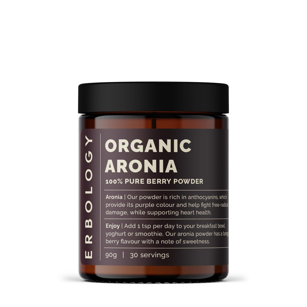 Erbology Organic Aronia Berry Powder 3.2 oz front view