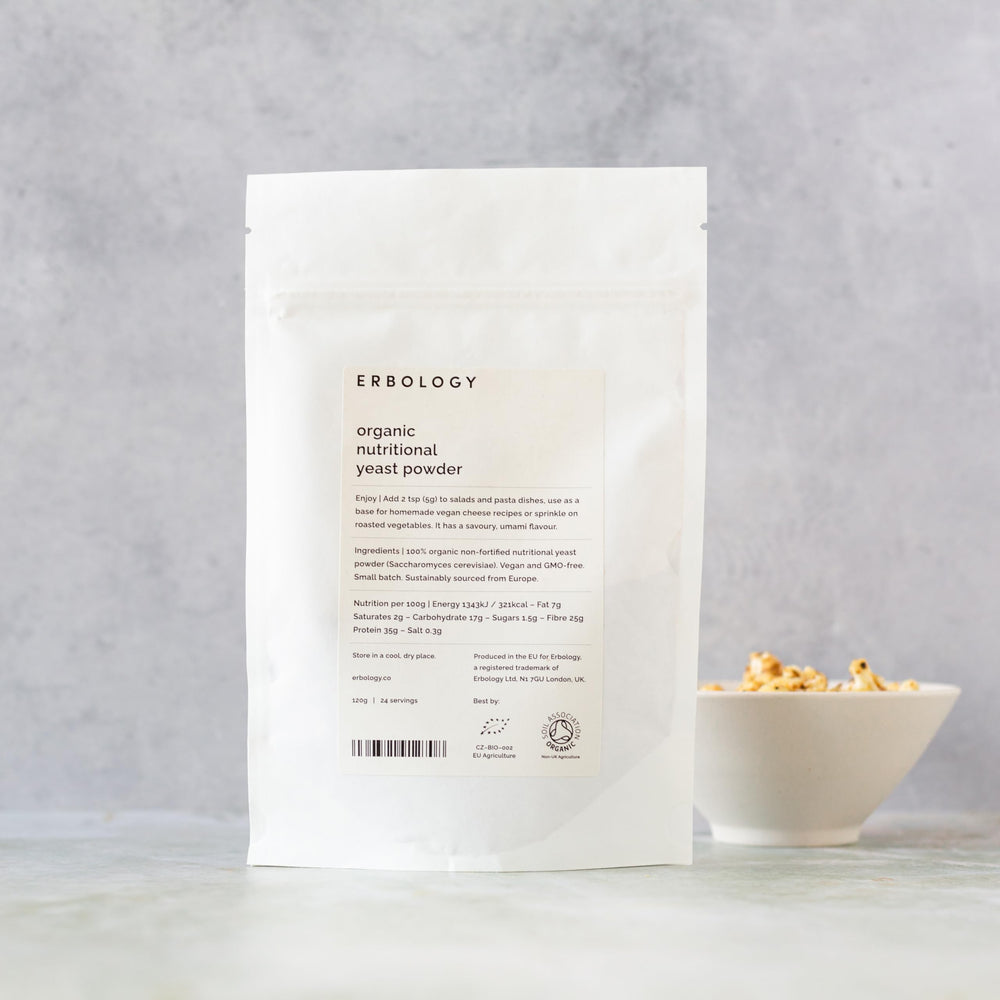 Serving ideas: vegan dishes with Erbology yeast flakes