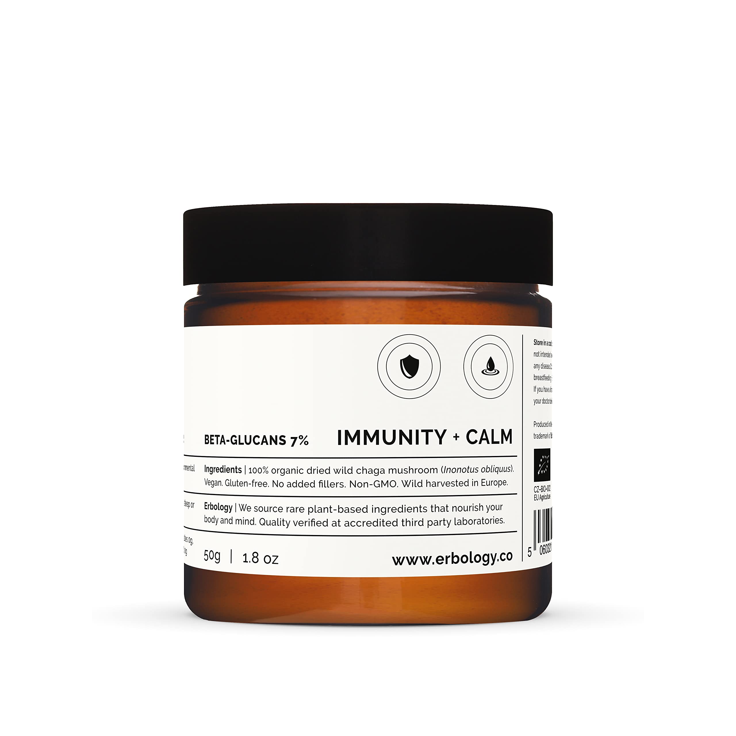 Eco-friendly amber glass jar packaging