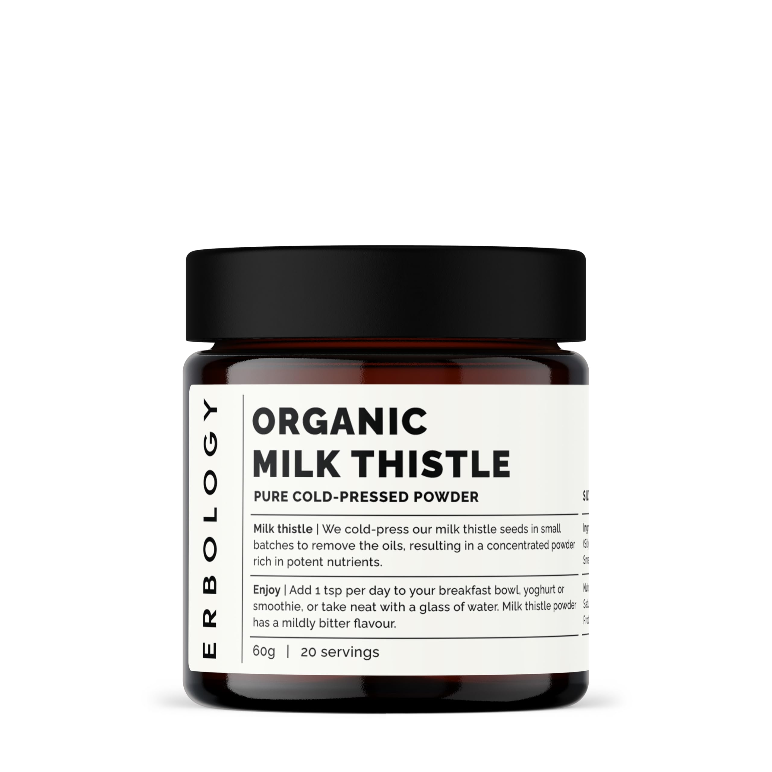 Erbology Organic Milk Thistle Powder jar front
