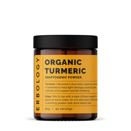 Erbology Organic Turmeric Powder 3.2 oz packaging