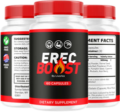 ErecBoost Capsules packaging showing 3-pack bundle
