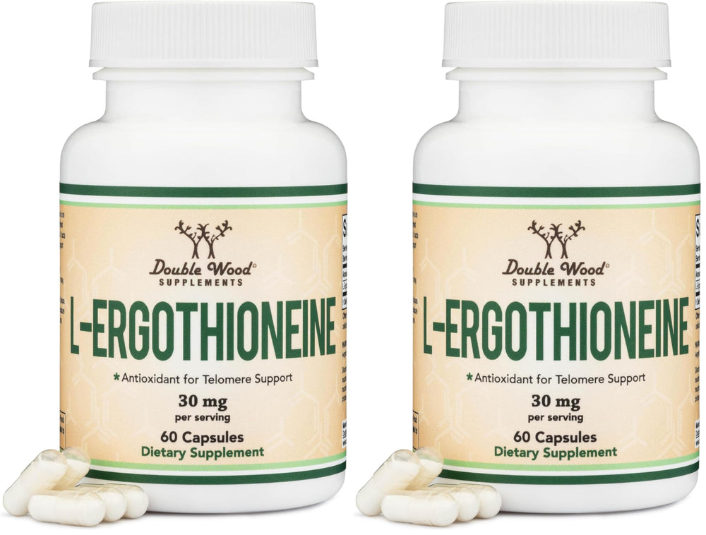 Double Wood Ergothioneine 30mg bottle front view