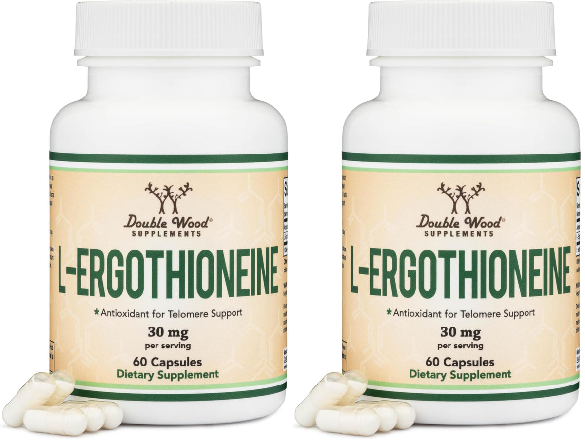 Double Wood Ergothioneine 30mg bottle front view
