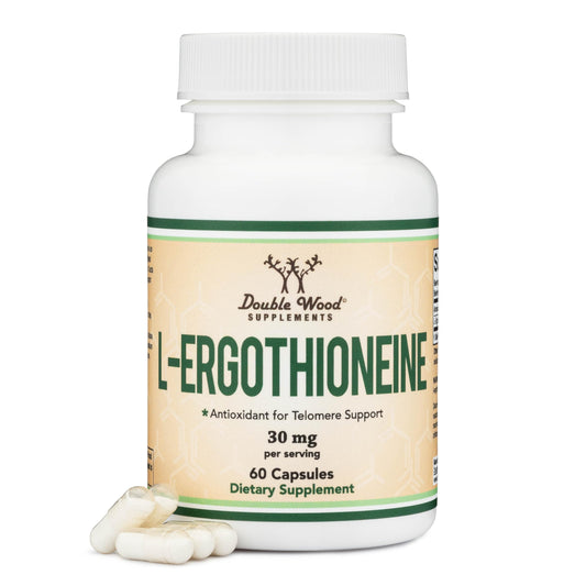 Bottle of Ergothioneine supplement with 60 capsules