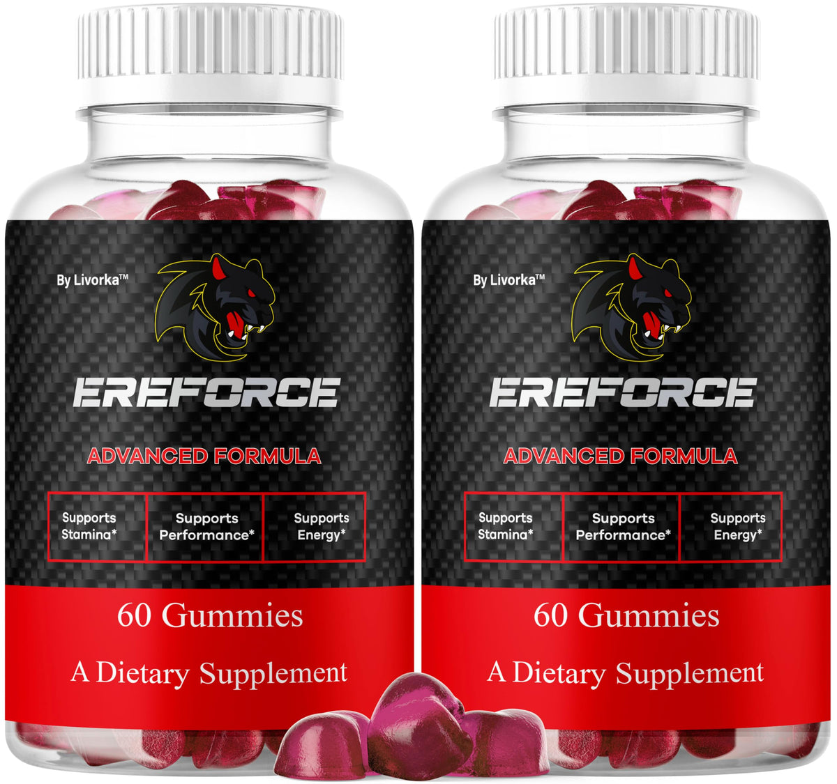 2-pack Ereforce Gummies product cover on white background
