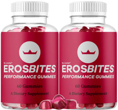 Two-pack Eros Bites Gummies bottles front view