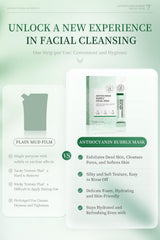 ERRECI Anthocyanin Bubble Face Mask uses portable single-use sachets for travel.