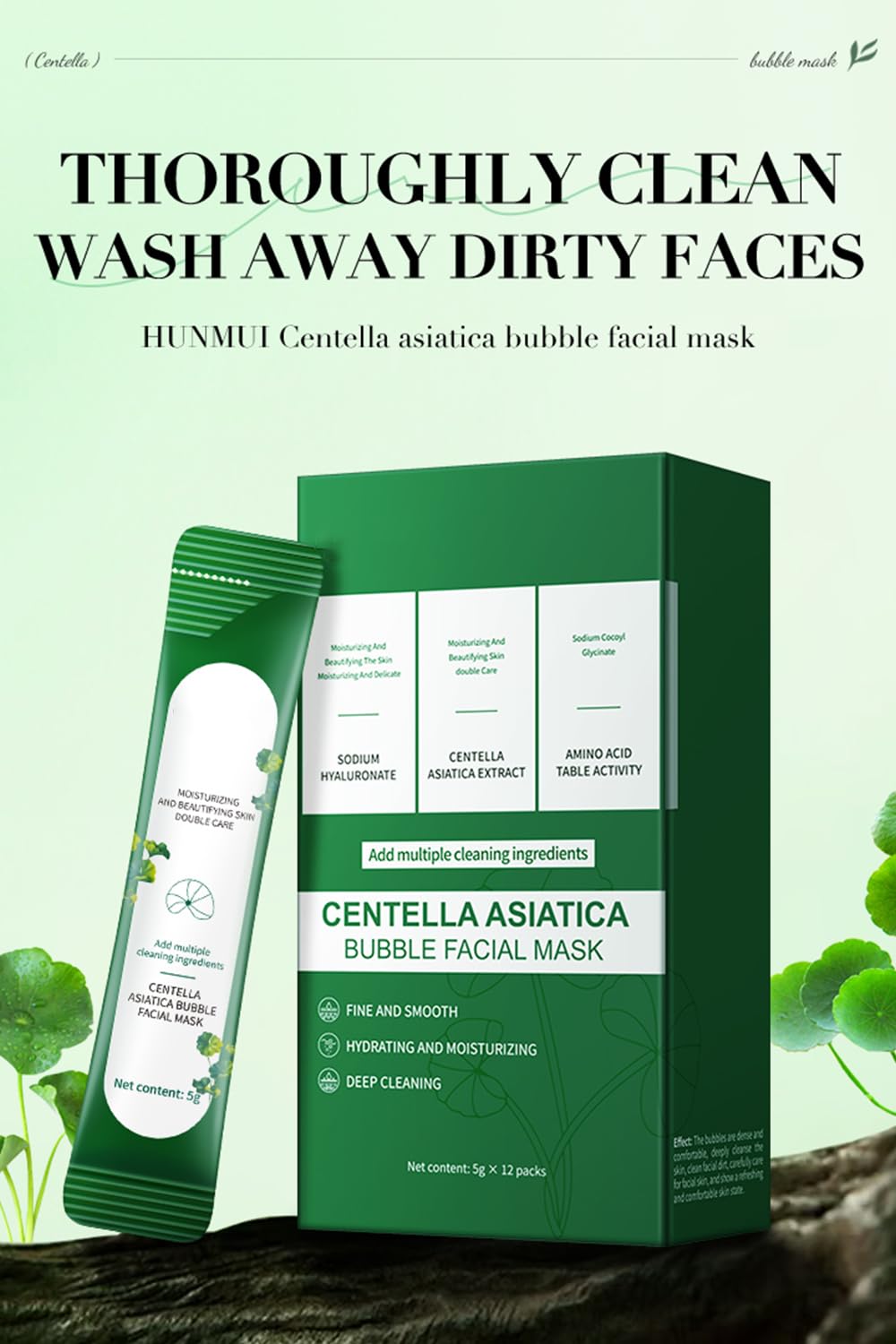 ERRECI Centella Asiatica Bubble Mask daily-use setup for a quick refresh and hydration.