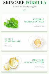 ERRECI Centella Asiatica Bubble Mask foam forming with active bubbles.