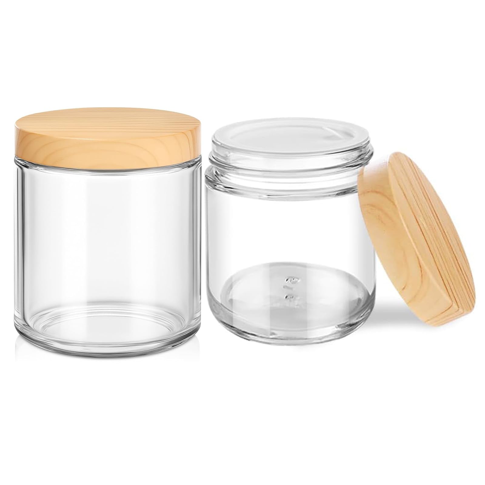 Eseacy 4oz glass jar with lid, packaged for travel and protection.