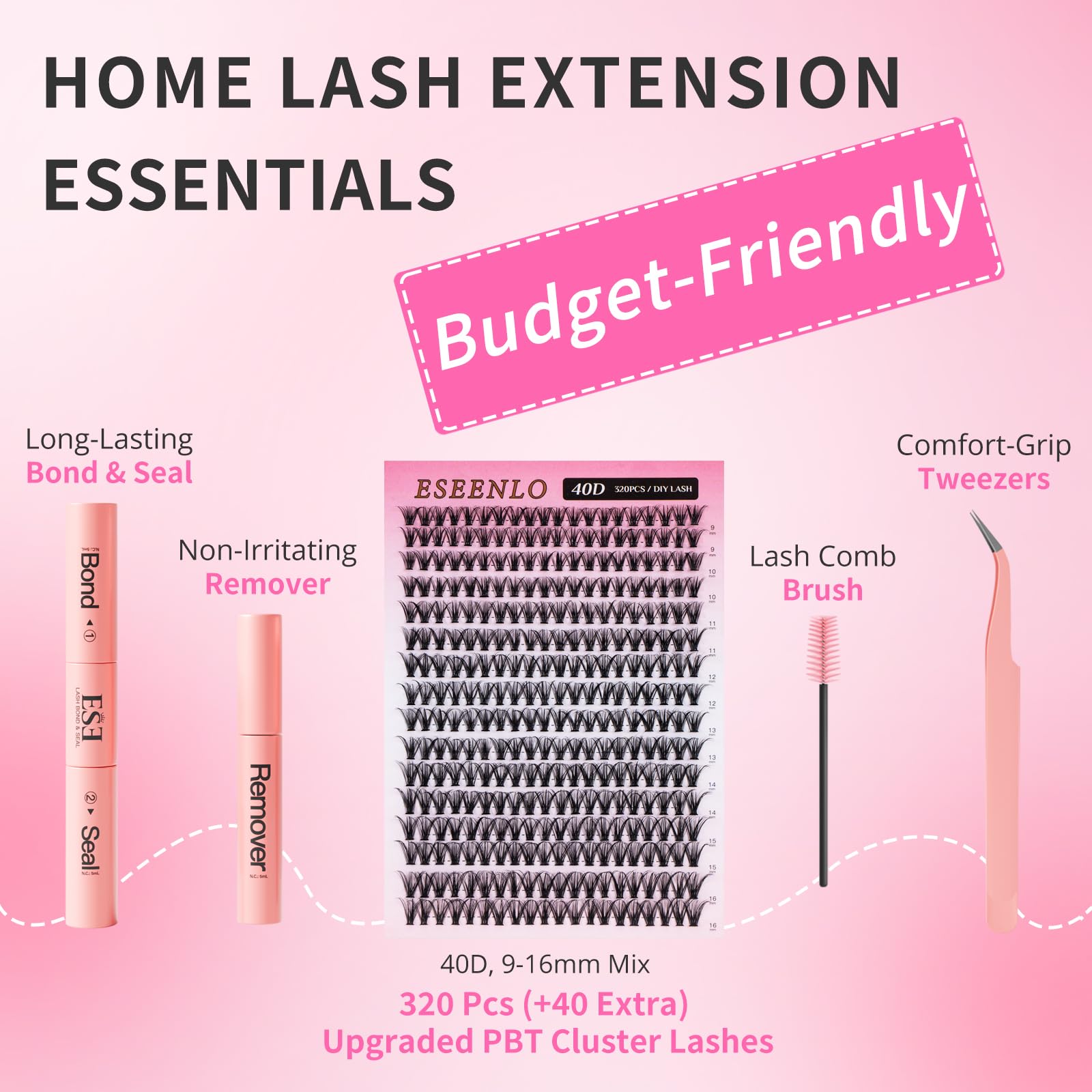 ESEENLO lash bond and seal set for secure clusters