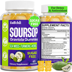 Esffchit Soursop Graviola Gummies bottle – 60 count