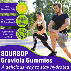Esffchit Soursop Gummies with elderberry and adaptogens