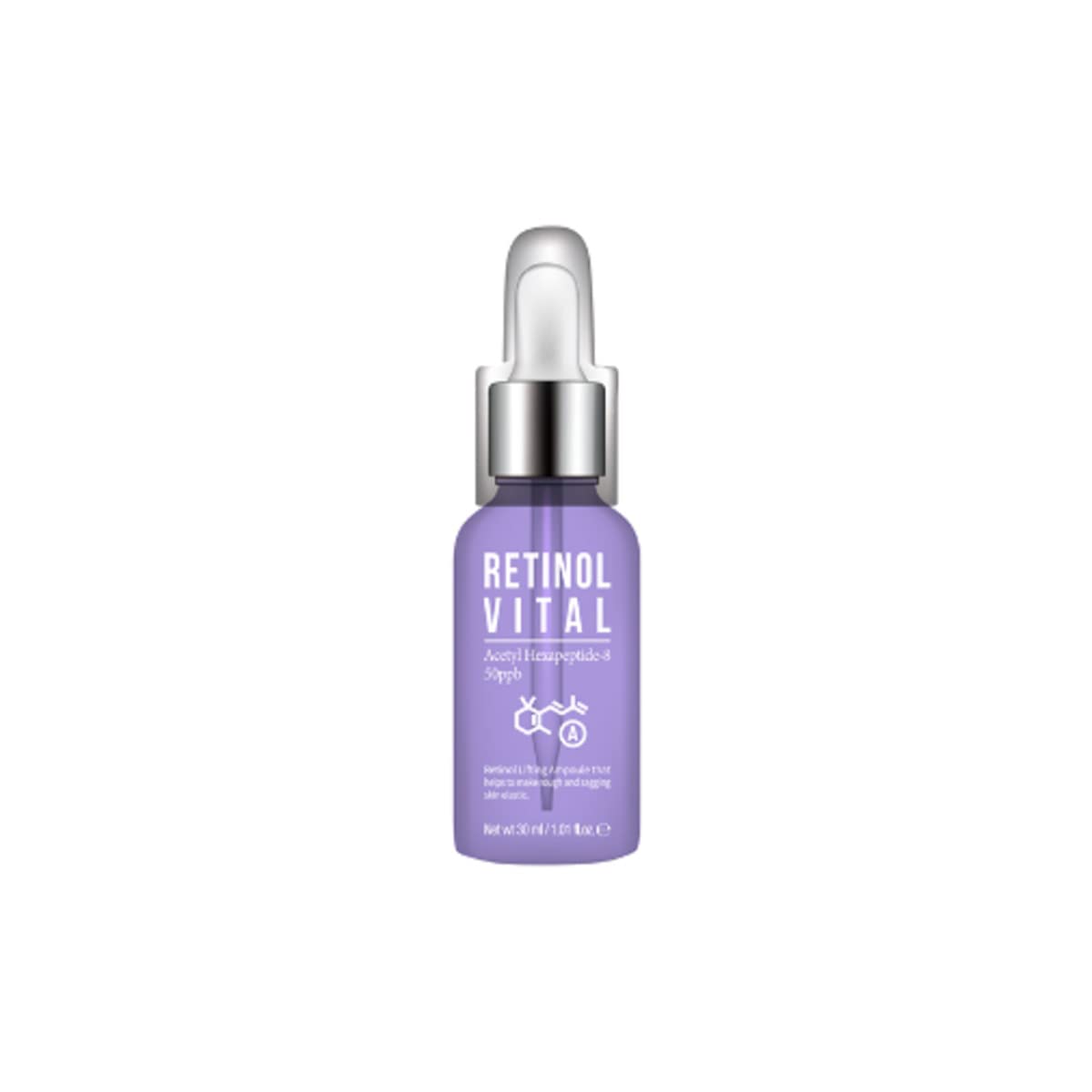 Esfolio Retinol Vital Ampoule application scene demonstrates quick absorption and skin nourishment.