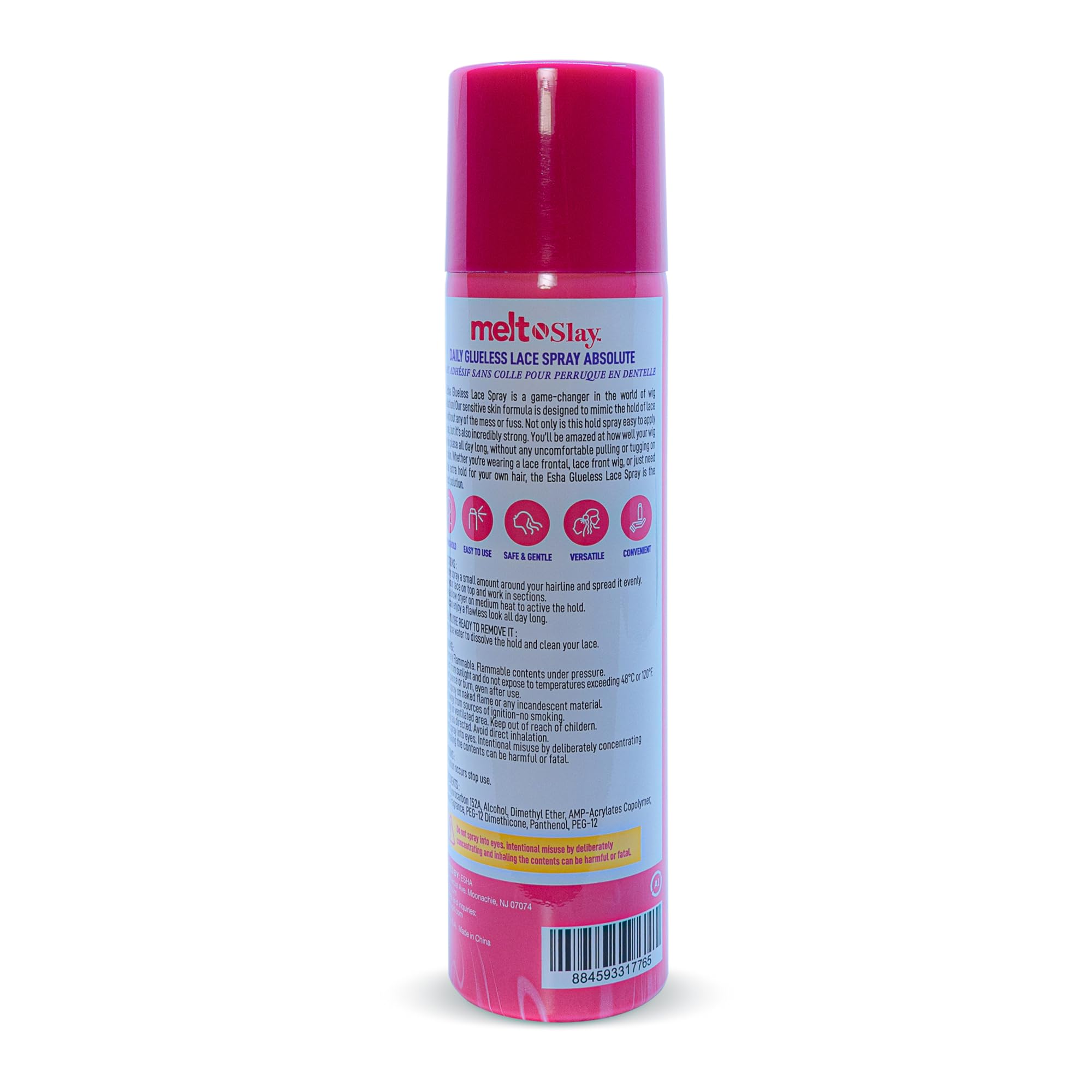 Esha Melt N Slay concentrated nozzle demonstrates easy targeted bonding for wigs