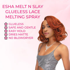Esha Melt N Slay hairline blending provides a natural seamless look