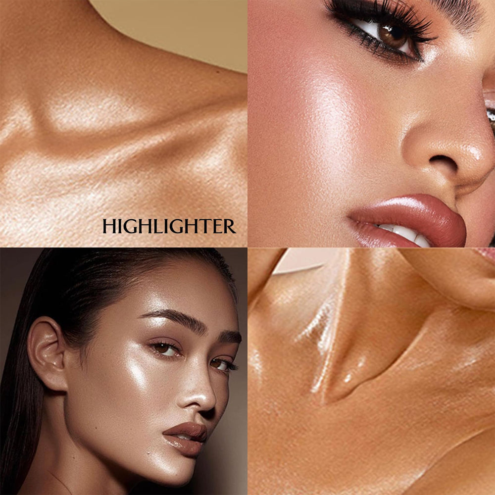 Eshioh Cheeks Glow Bronze Highlight creates a healthy-looking flush.