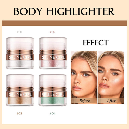 Eshioh Face Shimmer Bronze Highlighter adds a luminous contour for daily wear.
