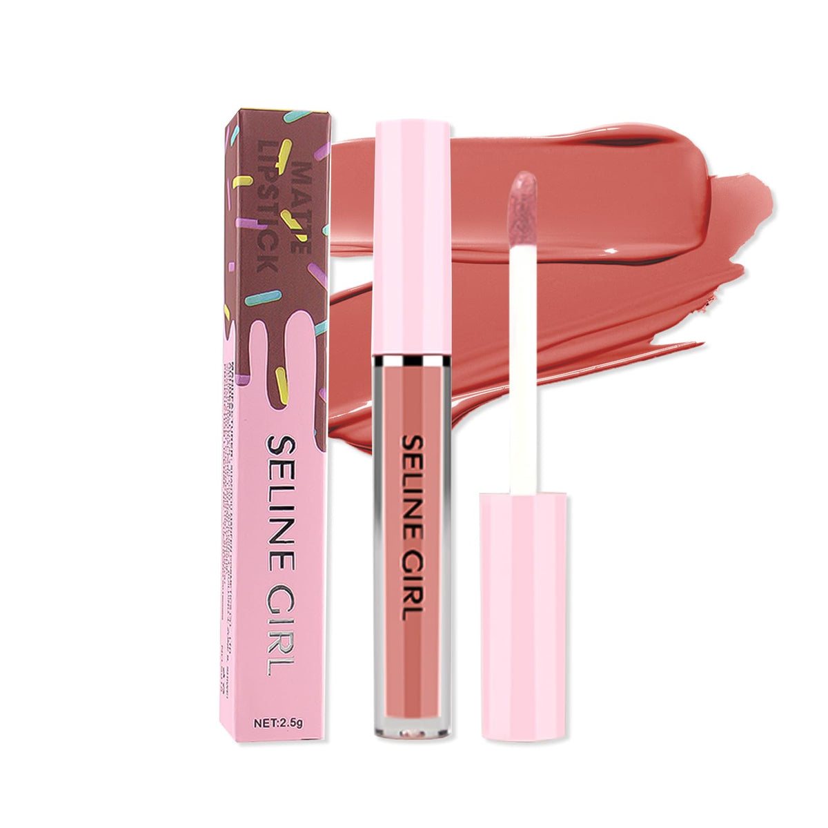 Eshioh Matte Lip Gloss silky-finish close-up showing smooth, comfortable wear