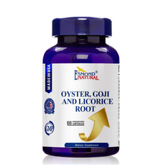 Front view of Esmond Natural Oyster Goji Licorice Root Complex bottle