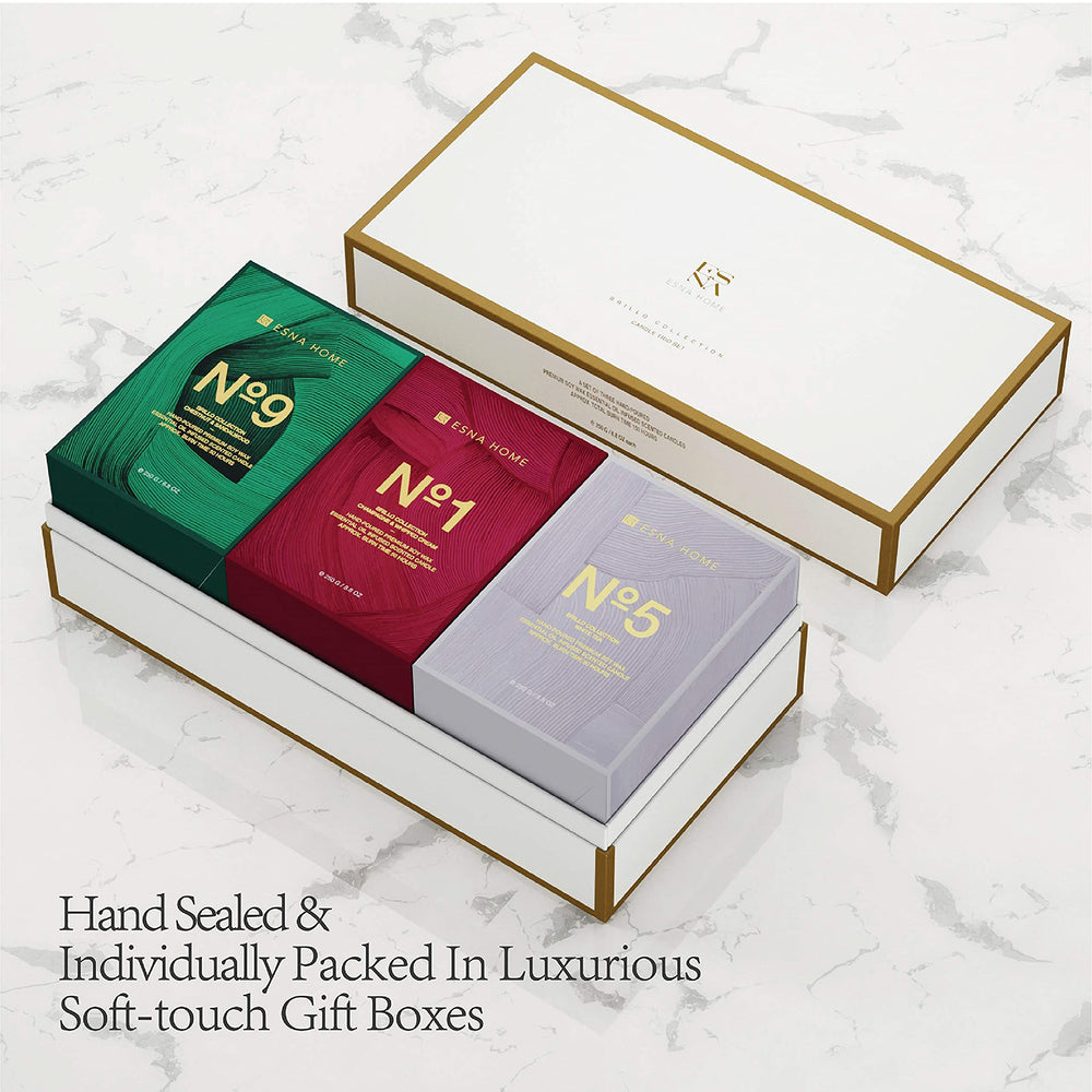 ESNA HOME candle wick closeup showing steady, even burn potential.