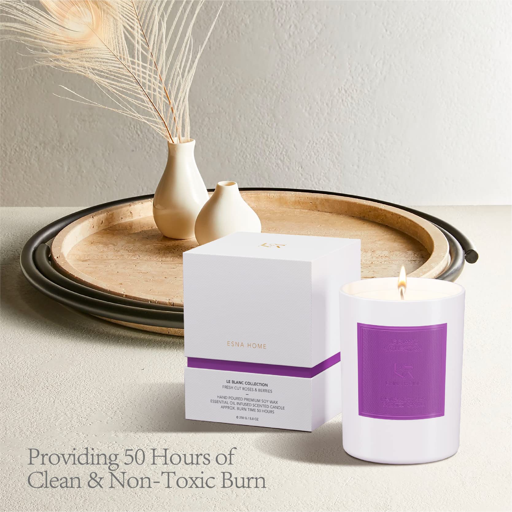 ESNA HOME lavender essential oil fragrance in focus for calming aromatics