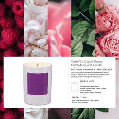 ESNA HOME roses and berries fragrance closeup highlights floral and fruity scent
