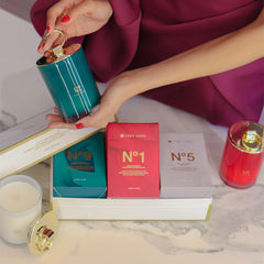 ESNA HOME candle jars closeup highlighting premium fragrance for inviting rooms.