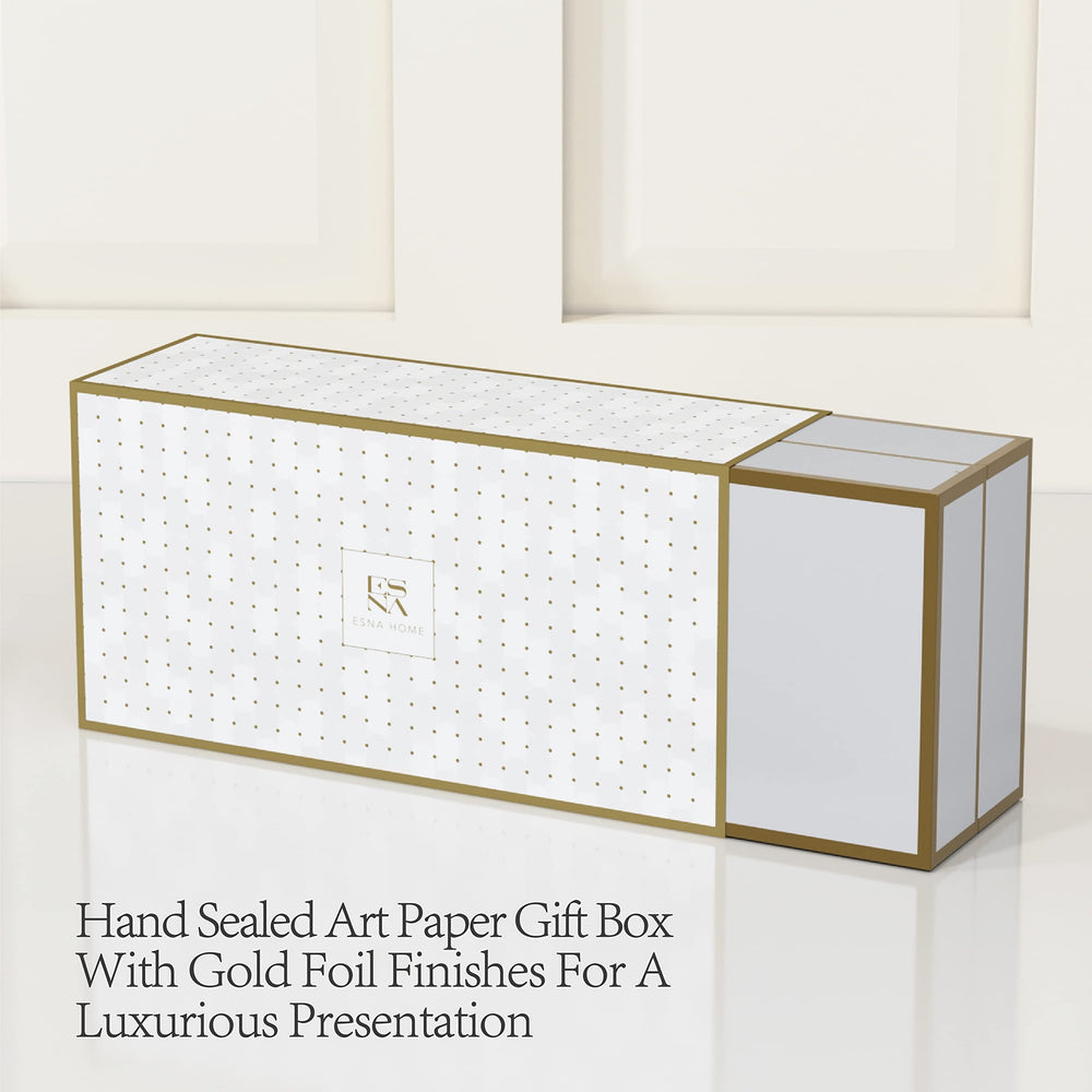 ESNA HOME trio gift-set opened box displaying elegant presentation.