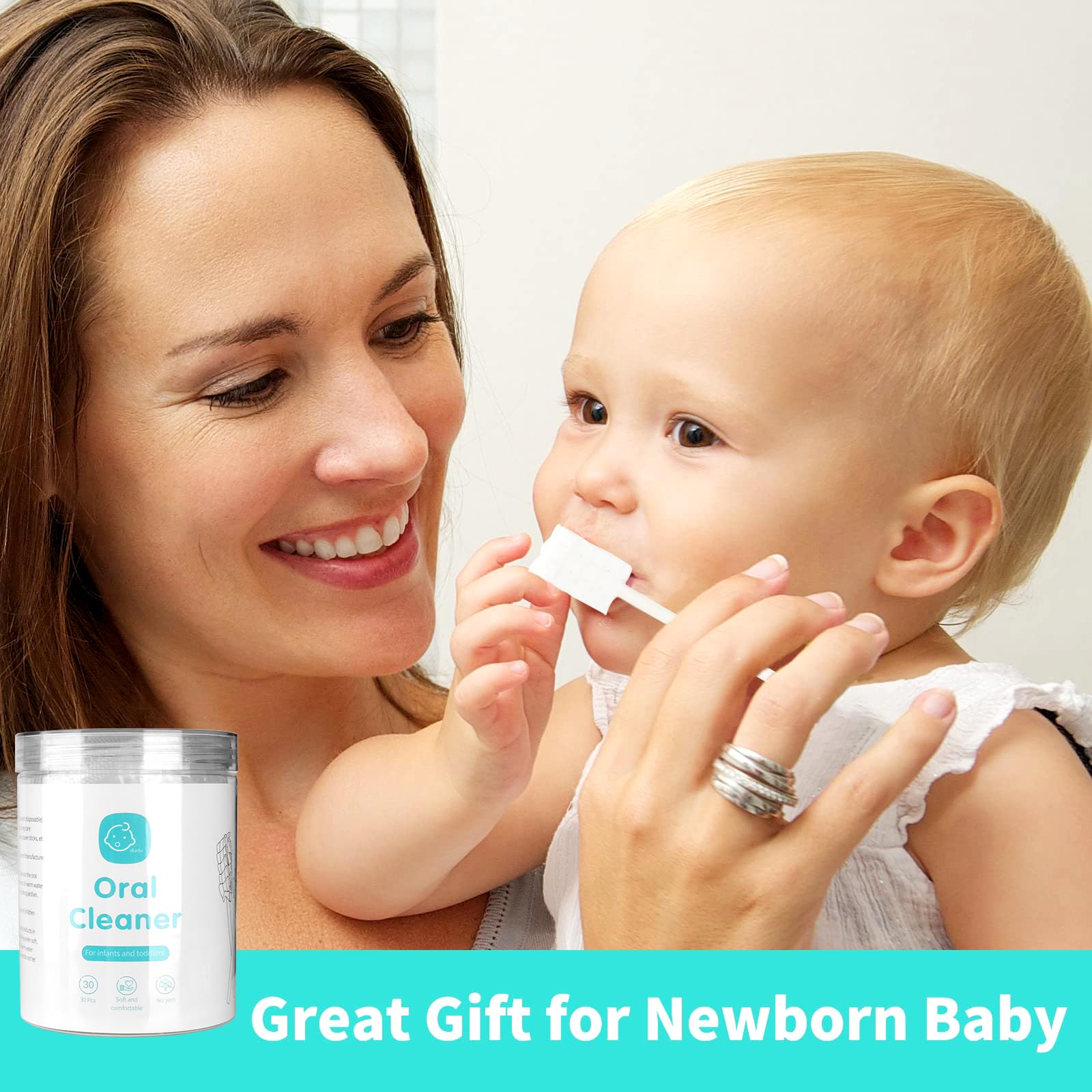 Individually sealed Esonto baby oral cleaner packaging