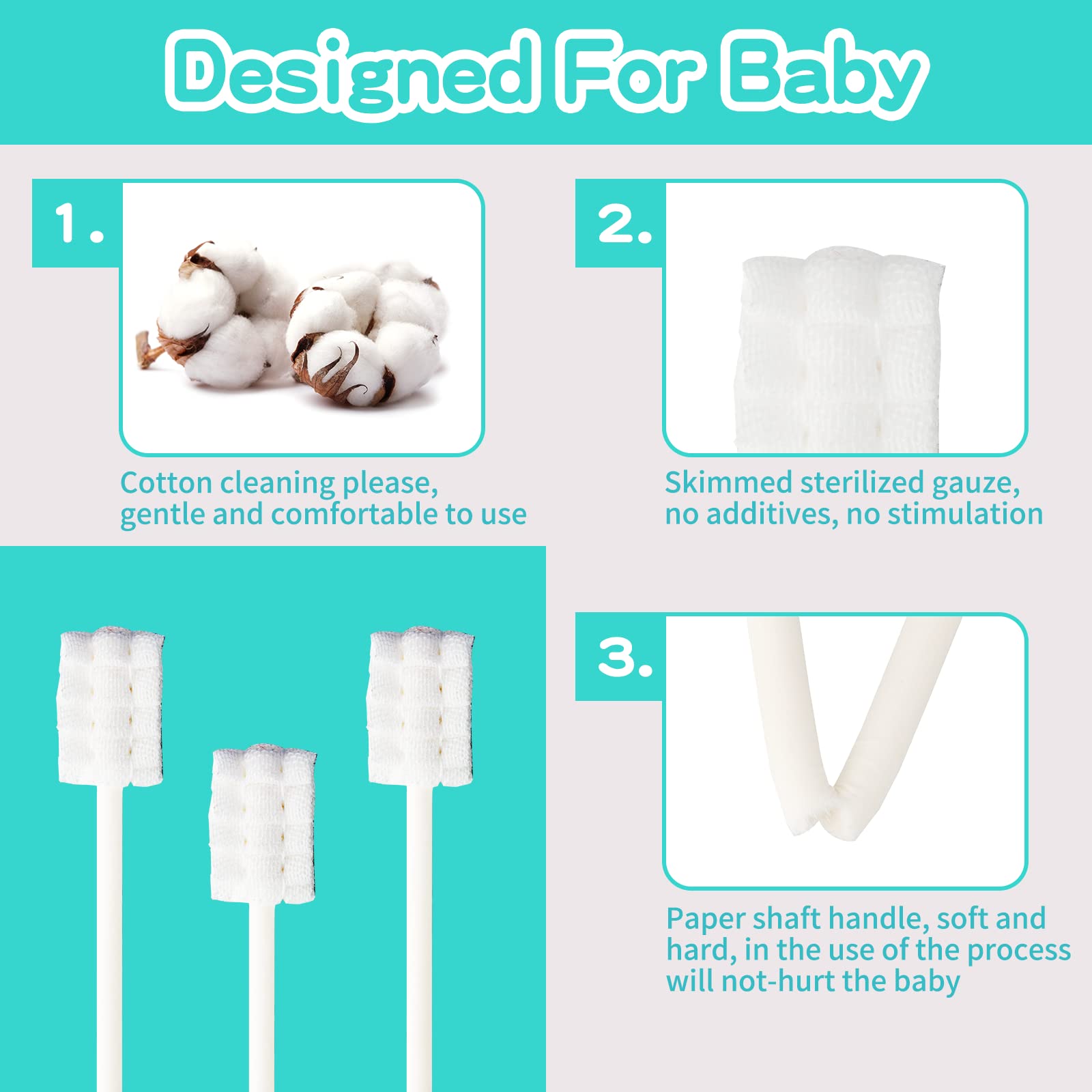 Baby oral care toothbrush on a white background