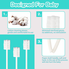 Baby oral care toothbrush on a white background