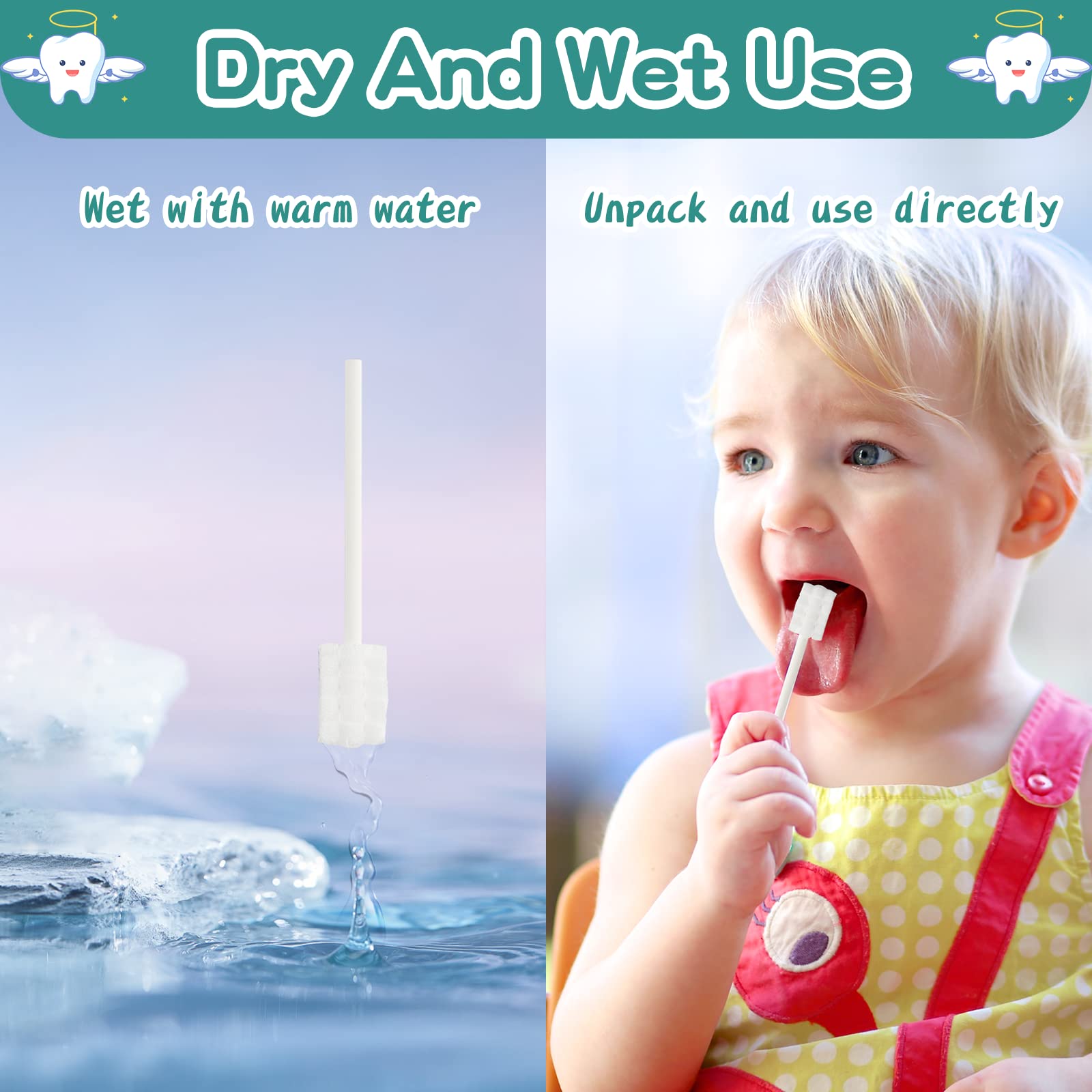 Individual packaging for Esonto baby gum cleaner sticks